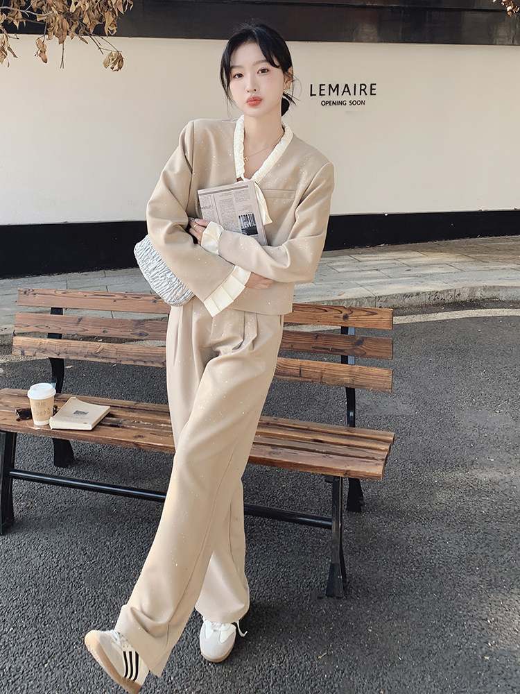 春现气质盐系高级感西装两件套B190-5013-P175-K248,女装套装/套裙,2B190