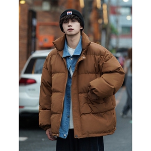 现货一万 抖音直播大 牛仔假两件大码棉衣情侣棉服 8218 P118图片