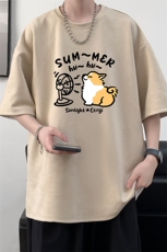 麂皮绒短袖t恤男大码半袖男JD82420-P25，男装T恤，电商A040