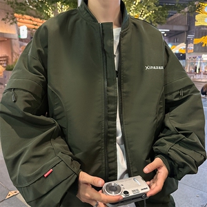 F520P68秋冬小众个性休闲夹克外套宽松日系男装图片
