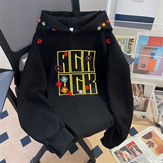 万针刺绣结构设计重磅秋冬全棉高品质美式高街连帽卫衣外套Y7705，男装卫衣，电商A486