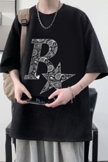 麂皮绒短袖t恤男大码半袖男大皂风JD82328-P25，男装T恤，电商A040