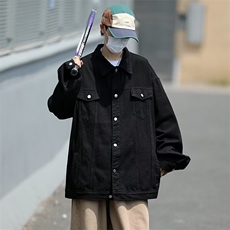 春秋港风复古高街牛仔衣日系Cityboy工装牛仔外套夹克W5647-P65，男装夹克，星座512-2