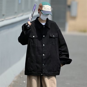 春秋港风复古高街牛仔衣日系Cityboy工装牛仔外套夹克 W5647-P65图片