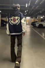 网图美式刺绣徽章贴标棒球服痞帅运动夹克外套A025-JY1276-P68，男装夹克，电商A025