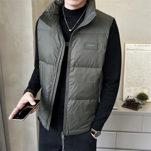 短款立领羽绒马甲男 休闲日系面包服保暖外套马甲背心M03-P110图片