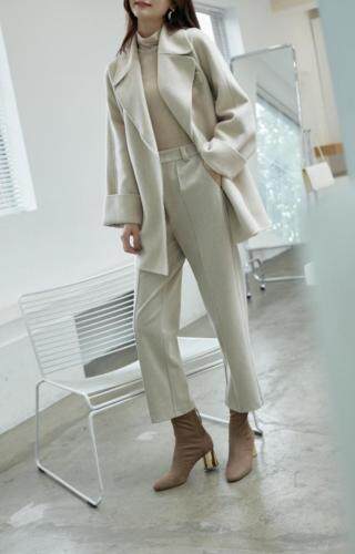 冬季新款双面羊绒大衣，女装，拉嘉图