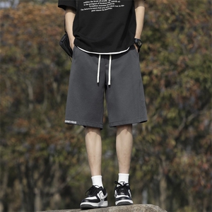 新款垂感五分卫裤男宽松弹力华棉直筒短裤 XD1716特批29图片