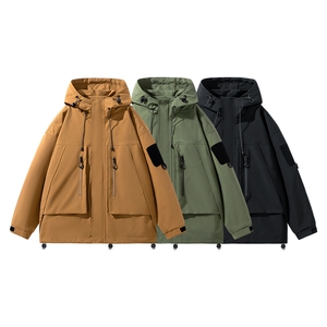 春款现货三防户外夹克男连帽冲锋衣外套DSA157B-J127-P65图片