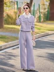 2026春季港风小香风新款淑女气质御姐炸街两件套套装，女装套装/套裙，伊仟回