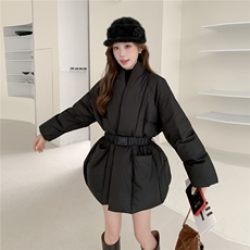 现货现货收腰带腰带修身保暖羽绒服2C167-899-P335-K468，女装羽绒服，2C167