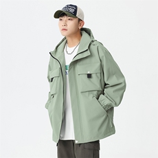 休闲拉链夹克情侣冲锋衣防风衣连帽外套JK451p75，男装夹克，电商D315