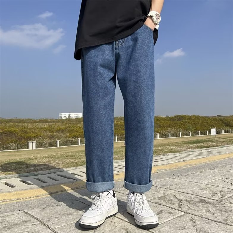 牛仔裤男秋季潮大码休闲裤子高街X722P43,男装牛仔裤,星座1116-2