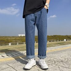 牛仔裤男秋季潮大码休闲裤子高街X722P43，男装牛仔裤，星座1116-2