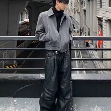 2025春秋痞帅外套男ins高街潮牌港风日系原宿风韩版潮流宽松夹克，男装夹克，星座1210-1