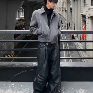 2025春秋痞帅外套男ins高街潮牌港风日系原宿风韩版潮流宽松夹克图片