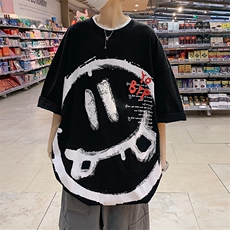 重磅港风短袖青少年学生百搭休闲潮流宽松T恤纯上衣DX200P45，男装T恤，星座1204-3