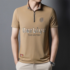 时尚短袖T恤男翻领绣标POLO衫夏季中青年男士休闲潮流体恤衫夏装，男装T恤，电商B212（原钱塘6029）