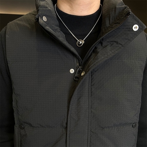 新款男士羽绒服马甲白鸭绒标309B-3-9855-P108图片