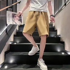 夏季新款男士薄款直筒运动休闲短裤潮流宽松百搭五分裤D04，男装牛仔裤，星座1116A-2（原606A-1）