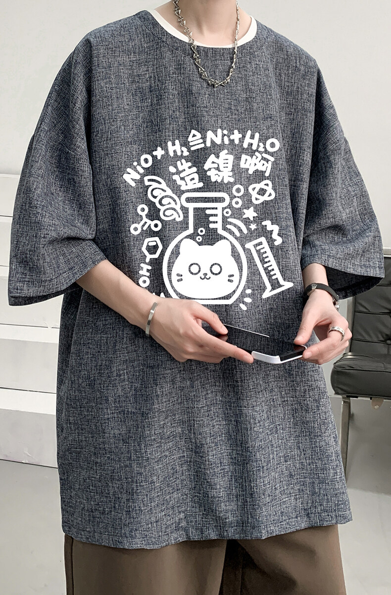 风复古亚麻短袖男棉麻t恤男半袖ZT71421-P35,男装T恤,电商A040