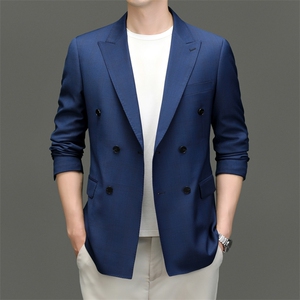 秋季新款西装男西服简约外套西服商务休闲小西装单西图片