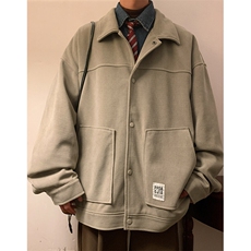 美式复古工装夹克外套男春秋季青少年高级感翻领棉衣服，男装夹克，电商A001-1