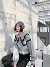 秋季小木耳边卫衣，女装卫衣/绒衫，非次元