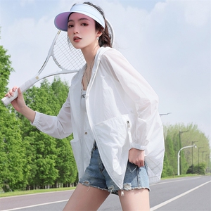 透气防晒衣女2025夏季新款时尚宽松百搭今年流行时尚小个子短外套,女装防晒衣,依万里