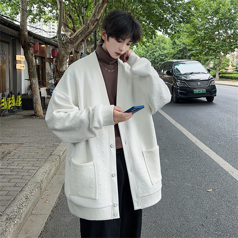M-6XL提花秋季新款大码针织开衫毛线卫衣XZ109-W02043-P55,男装卫衣,星座109-1
