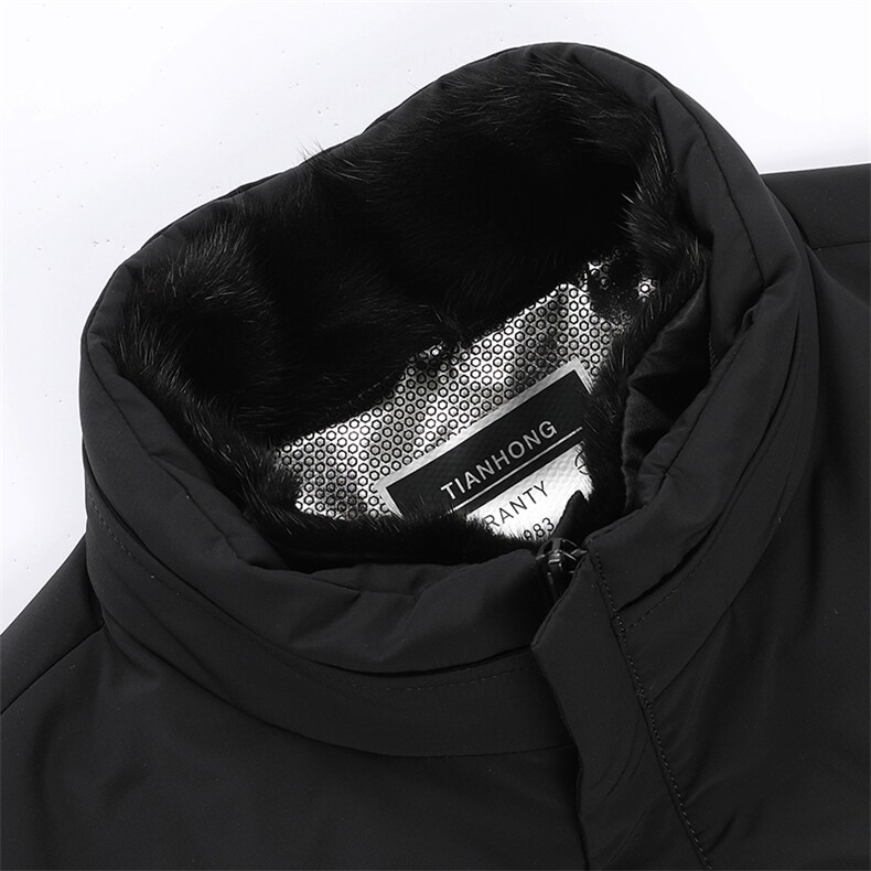 中年时尚白鸭绒羽绒服男加厚中年爸爸装新款冬季外套SFT81558-360,男装羽绒服,电商B212（原钱塘6029）