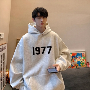 加绒加厚1977重磅540g连帽卫衣男美式高街冬ins潮牌oversize硬挺图片