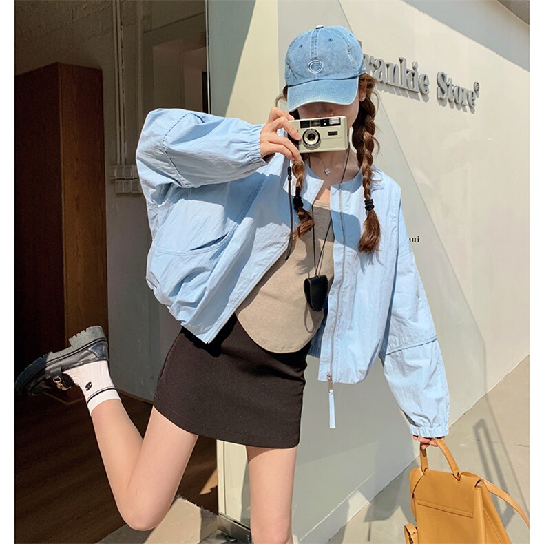 2025春季新款韩版宽松休闲百搭棒球服外套女设计感小众夹克上衣潮,女装短外套,维壹
