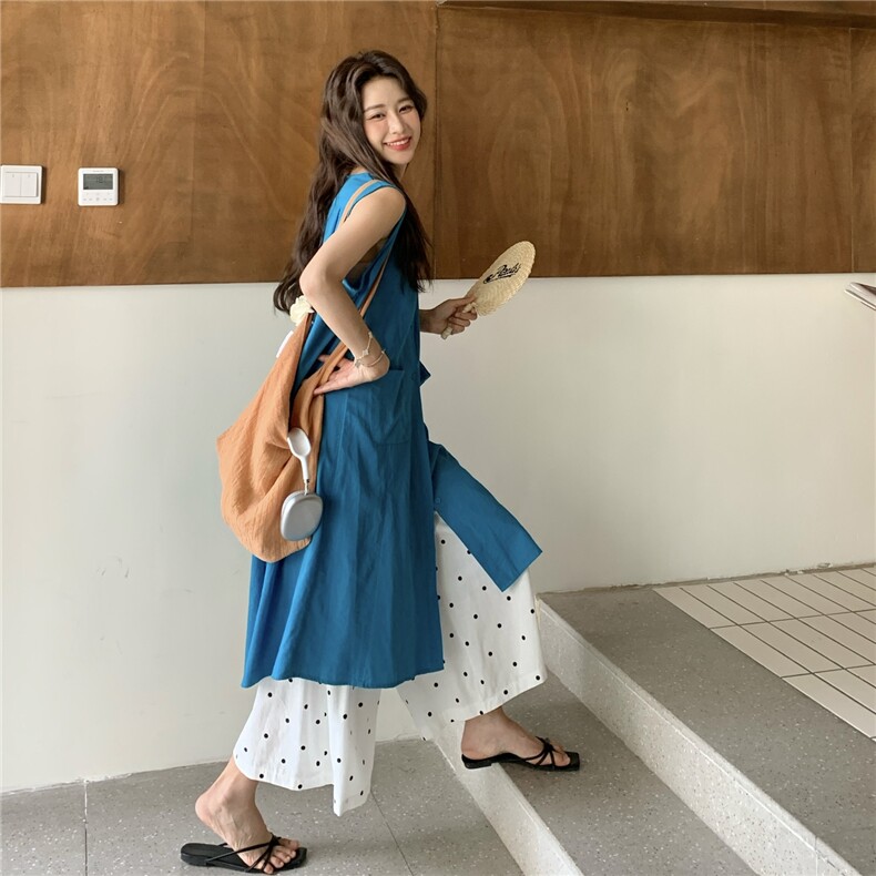 现货宽松连衣裙+阔腿裤叠穿2C236M202P165K228,女装套装/套裙,2C236