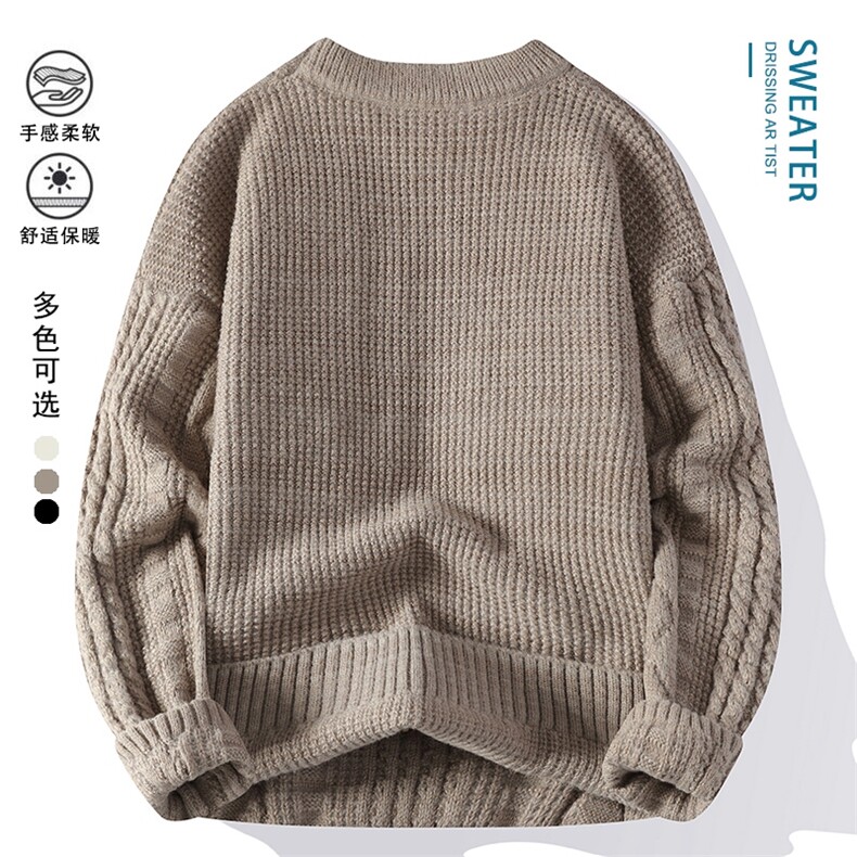 毛衣男秋冬高品质男士休闲圆领针织衫毛衣310B-3-3901-P51,男装针织衫/毛衣,星座310B-3