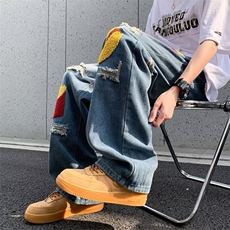2024夏季新款美式街头牛仔裤男潮牌百搭休闲长裤现货K7960-P55，男装牛仔裤，星座512-3