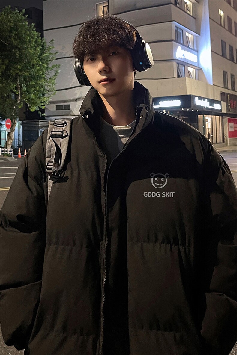 外景冬季加厚面包服男宽松保暖棉衣港风大码立领外套MF00381/P90,男装棉衣,电商B316