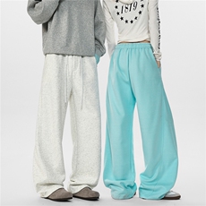 8XL-M美式高街弯刀休闲裤子男重磅垂感直筒裤K9184特P38300克！，男装休闲裤，电商D206-1