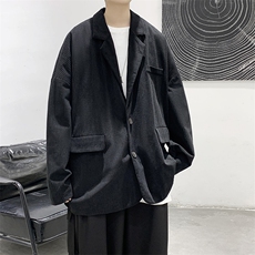 2025春装百搭灯芯绒潮流港风休闲西装外套小西服D201-DM86-P70，男装西服套装，电商D321-1