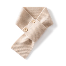 冬季儿童2扣小围巾时尚百搭通勤简约休闲，围巾，朴石羊绒