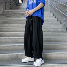 夏季新款韩版潮流休闲裤男宽松直筒裤子百搭拖地长裤K3864-P33，男装休闲裤，星座512-2