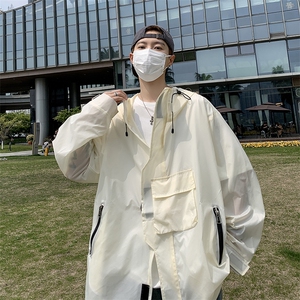 Wt77-P46夏季宽松型美式工装防晒服图片