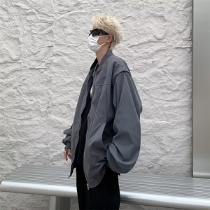 2023年美式复古高街工装夹克潮牌男休闲棒球服 HY161 P68图片