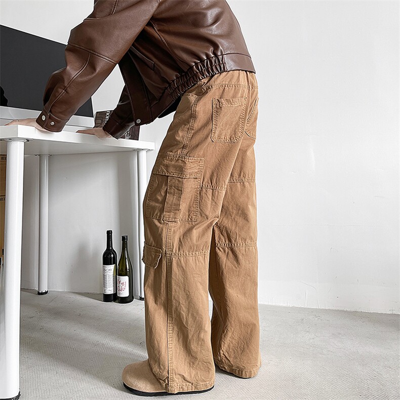 A408-24K86040-P75-X98-S-3XL 口袋工装裤冬季cleanfit高街阔腿裤图片