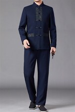 BAMJ-7807Y钱塘2020-2秋冬季厚款羽绒中年男士休闲套装货稳P295，男装休闲套装，钱塘207-2