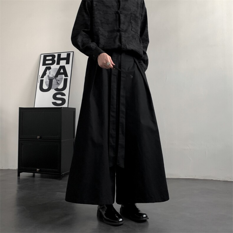 2025秋装新款山本耀司男装阔腿裤暗黑系列潮流时尚K2506-P55,男装休闲裤,电商A057