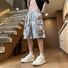 工装裤2025夏季新款立体袋五分短裤宽松大码休闲裤CK38*P30控68，男装牛仔裤，星座511-1