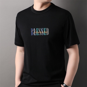 F82350钱塘2020-1新款百搭简约中青年时尚休闲男士短袖T恤P35图片