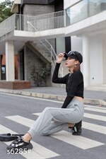 加绒卫裤，女装休闲裤，卡地莲