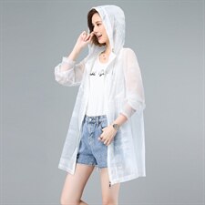 薄款印花防晒衣女式中长款夏季2025新款防紫外线连帽透气冰丝外套，女装防晒衣，依倍林